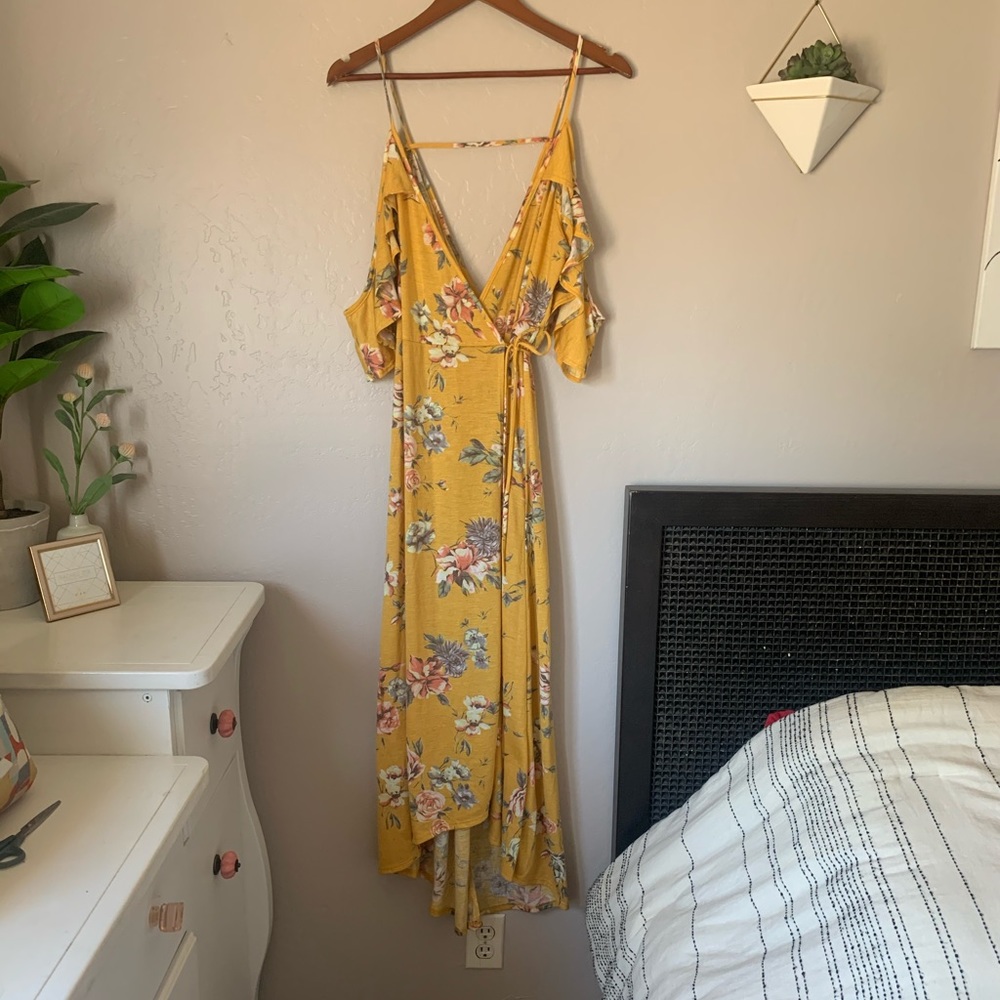 Vici cotton wrap dress
